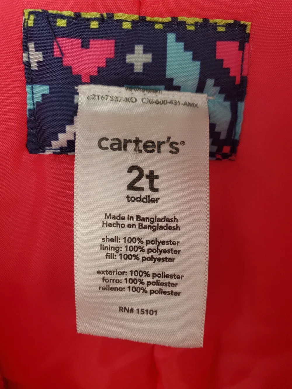 Carter's Fair Isle Snow Bib Overalls 2T #350